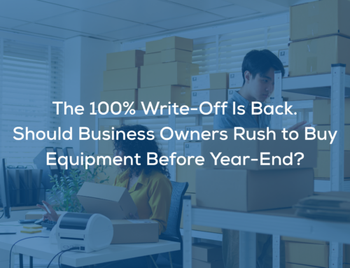 The 100% Write-Off Is Back